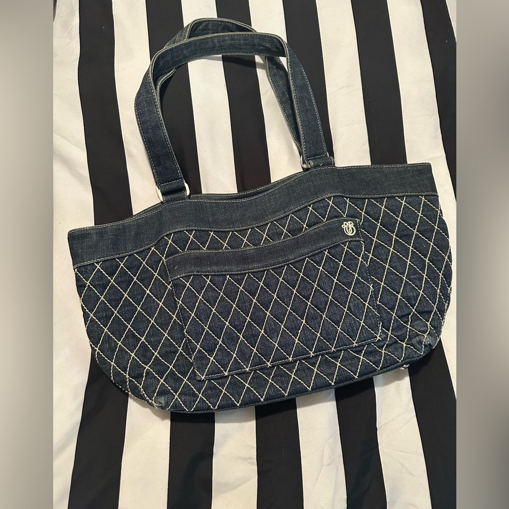 Vera Bradley | Stylish Denim Quilted Tote Bag